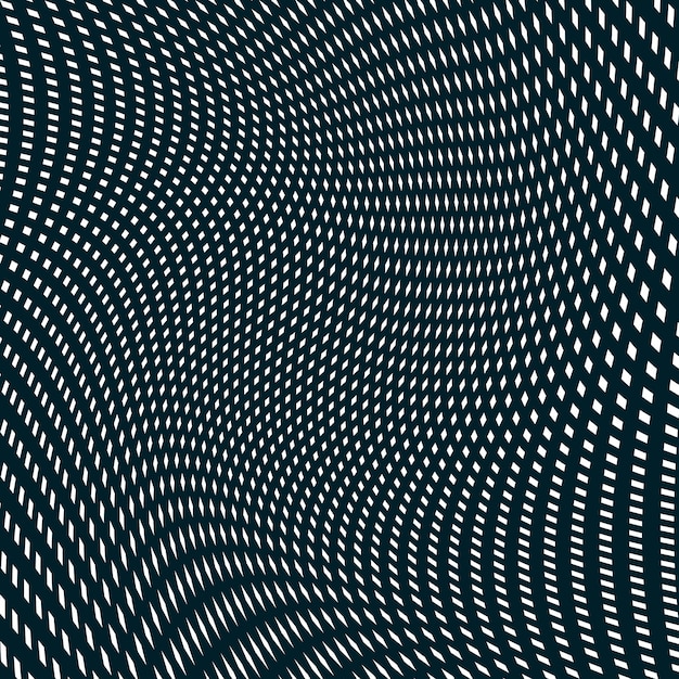 illusive background with black chaotic lines, moire style. contrast geometric trance pattern.