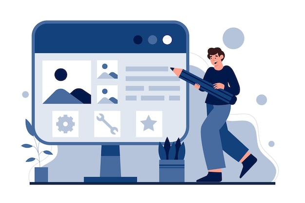 Illustration Creative Building Homepage