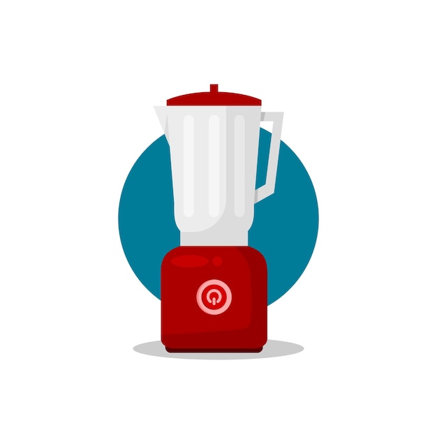 illustration of a blender or juicer with a flat illustration style food processor vector