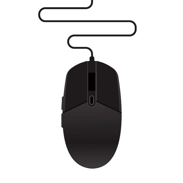 Illustration of a gaming mouse Wired and wireless mouse computer mouse logos and icons