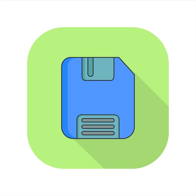 Illustration of a memory card icon icon related to design elements suitable for web site app user interfaceselement printable etc flat icon style simple vector design editable