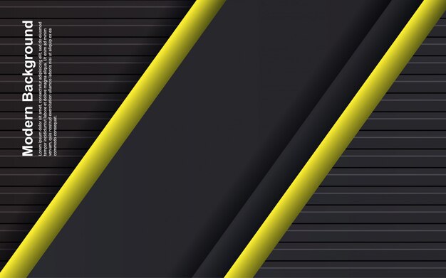 Illustration   of abstract background black and yellow color  