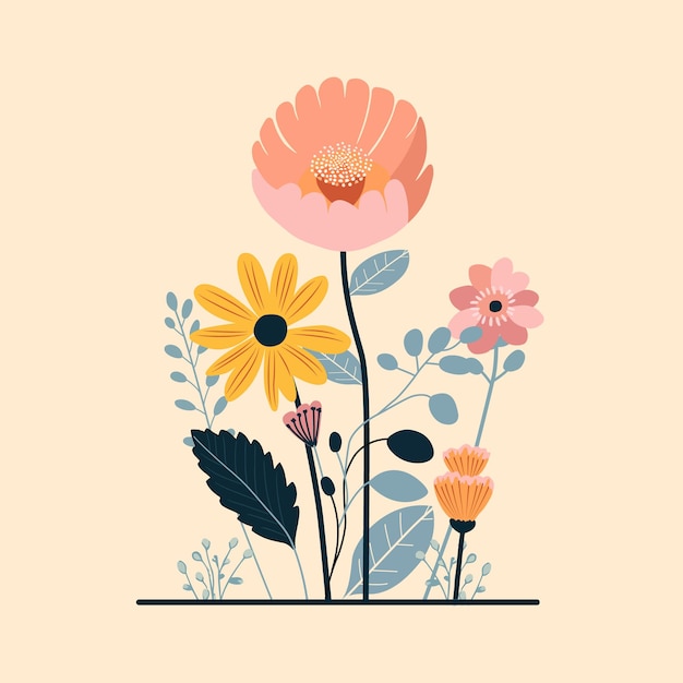 Illustration of flowers