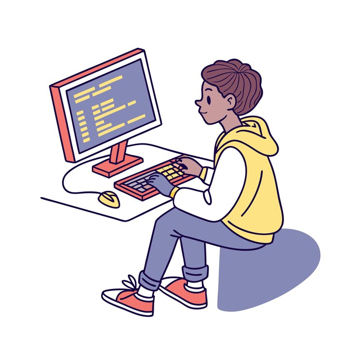 Vector illustration of student activity