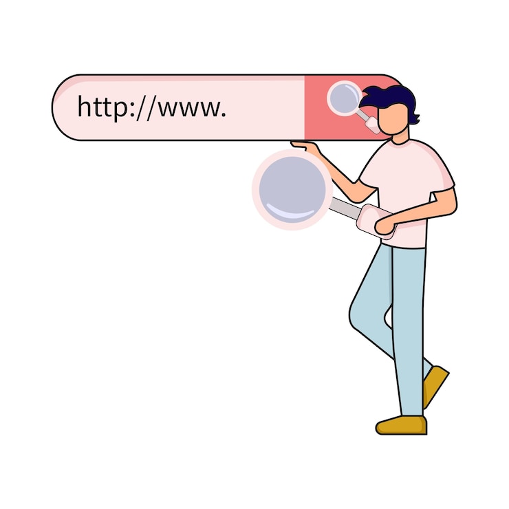 Vector illustration of web