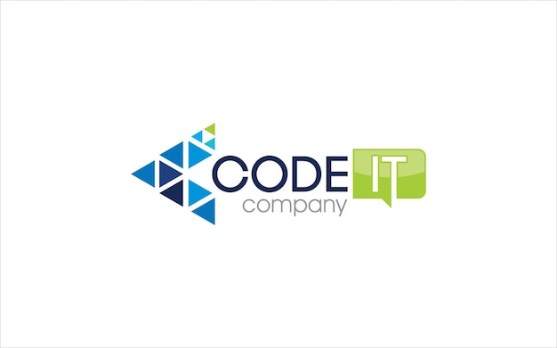Illustration vector graphic of a coding programmer Coder Company logo design template