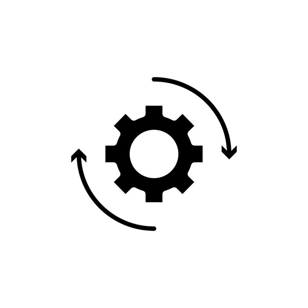implementation line icon isolated on white background