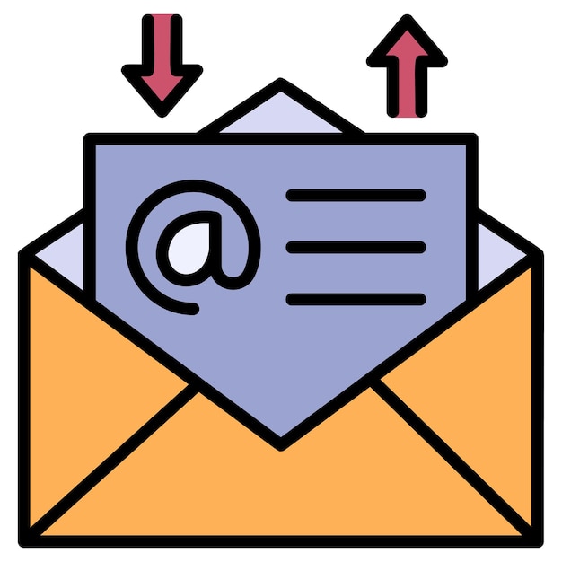 inbox outbox catch all emails concept email exchange send and receive message vector cloud computing