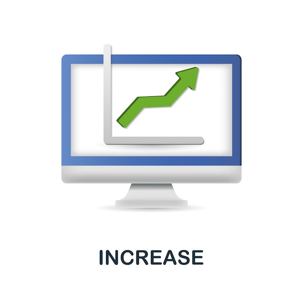 Increase icon d illustration from performance collection