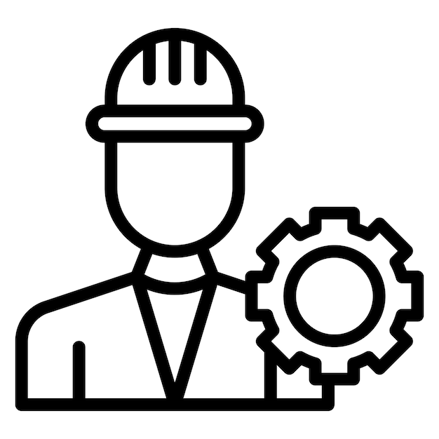 Industrial Engineering icon vector image Can be used for Mass Production