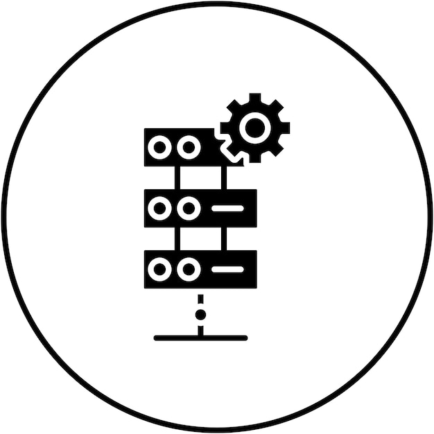 Industry Server icon vector image Can be used for Industrial Process