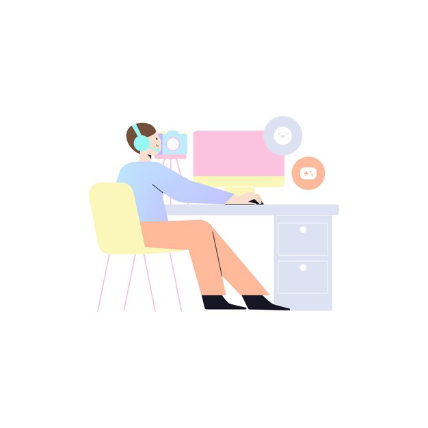 influencer illustrations for social media visual appearances