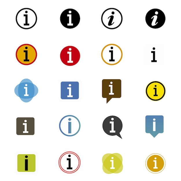 Info icon Information symbol for web