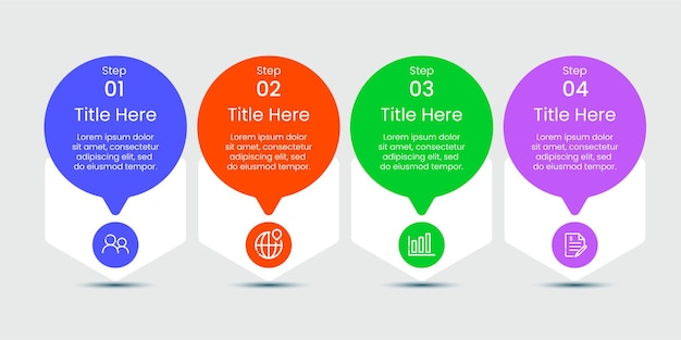 Infographic business banner template design