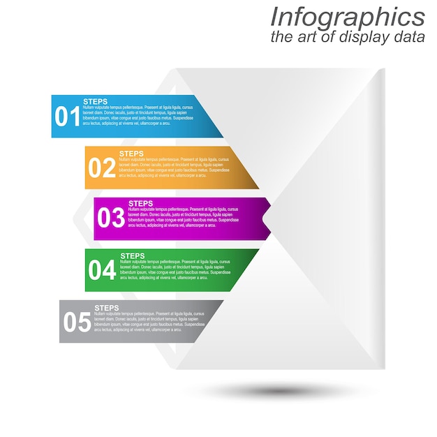 Infographic template for modern data visualization and ranking