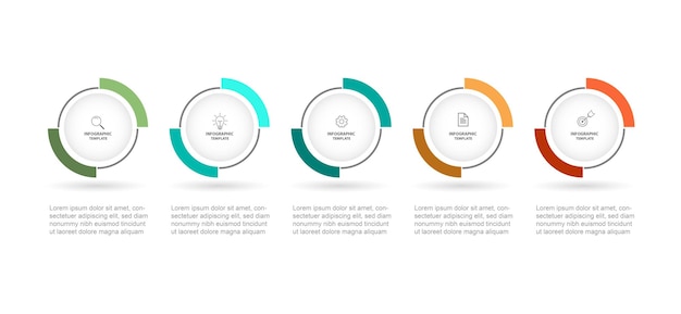 Infographic template vector design