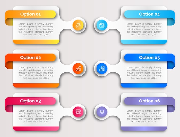 Infographic template with icon and number