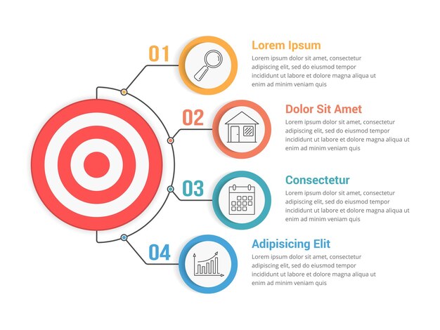 Infographic Template with Target