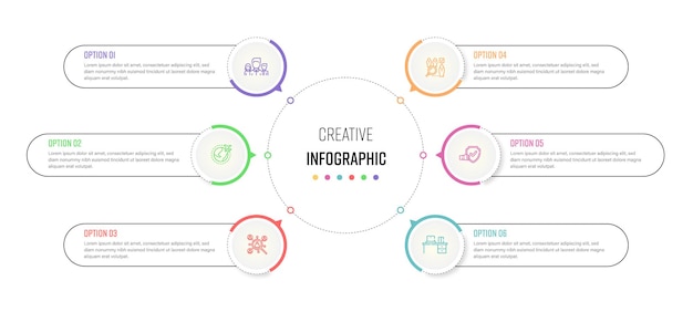 Infographic Templates Circular with Description