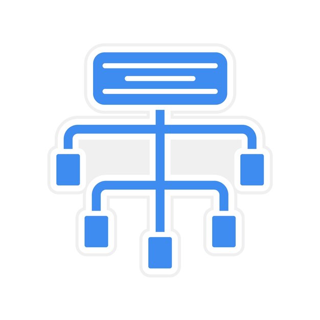 information architecture icon vector image can be used for ux and ui