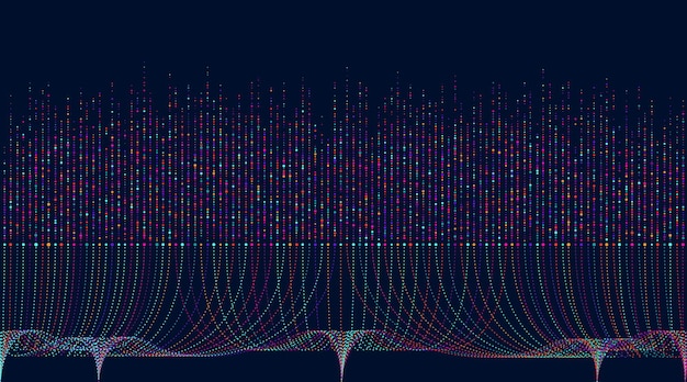 Information flow of big data Visual information complexity of database data collection