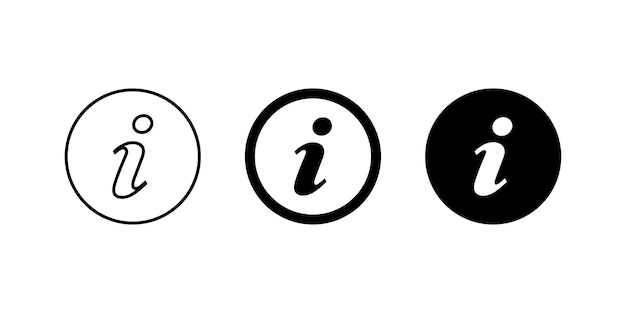 Information sign icon set vector or Info sign icons