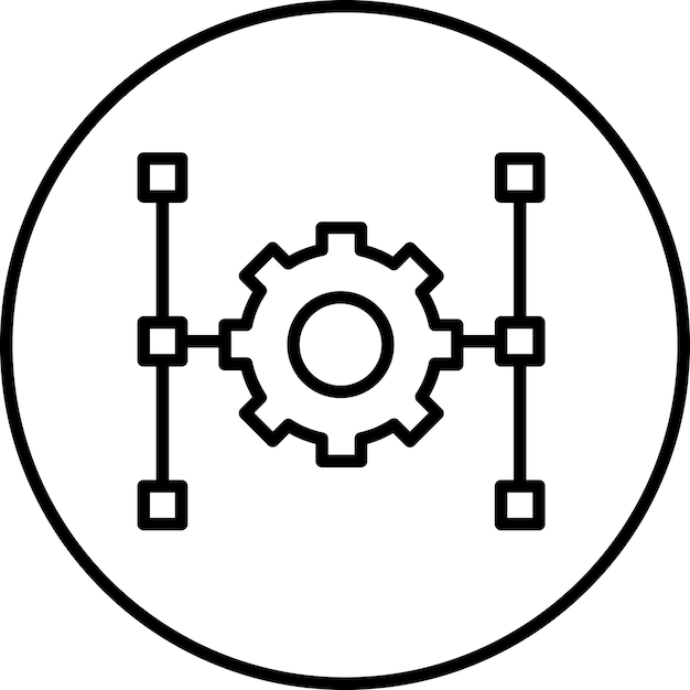 Infrastructure vector icon illustration of Renewable Energy iconset