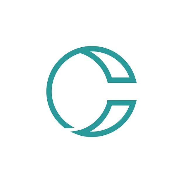 Initial letter C Letter Logo Template vector icon illustration