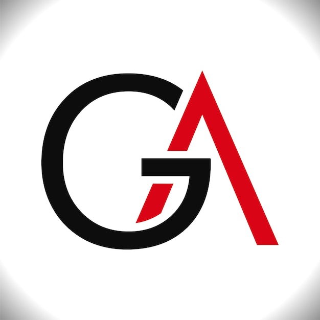 initial letter ga logo vector icon illustration