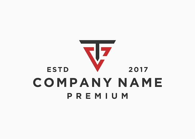 initial letter tc or ct logo design vector illustration template