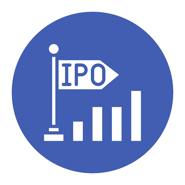 initial public offer icon vector image can be used for product management