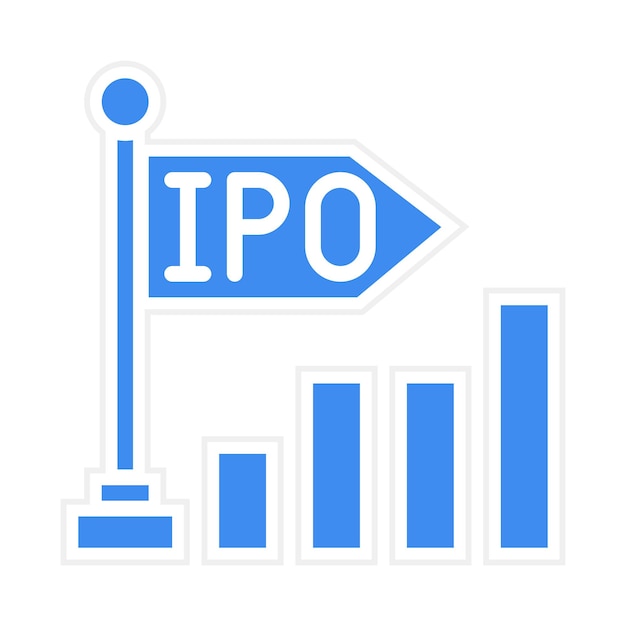 initial public offer icon vector image can be used for product management