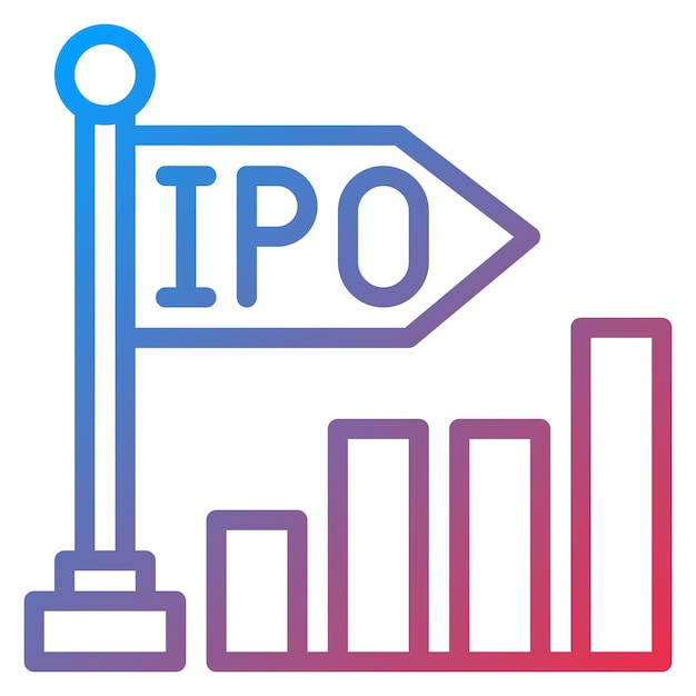 initial public offer icon vector image can be used for product management