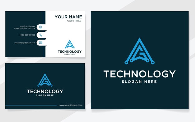 Initials AG with element technology logo suitable for internet network or programming
