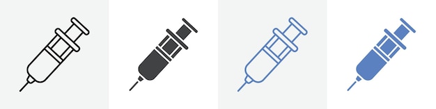injection icon vector set use for web