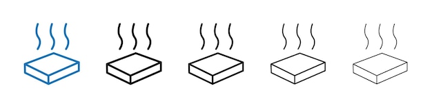 insulation icon outline vector logo for web ui