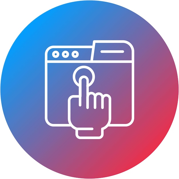 Interaction Design icon vector image Can be used for Design