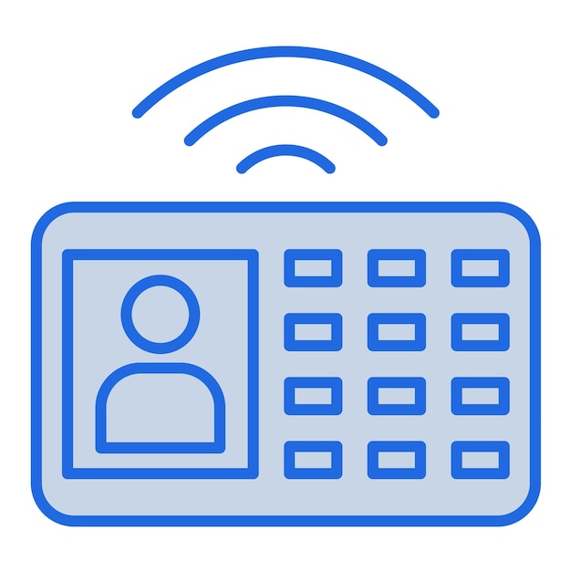 Intercom Blue Tone Illustration