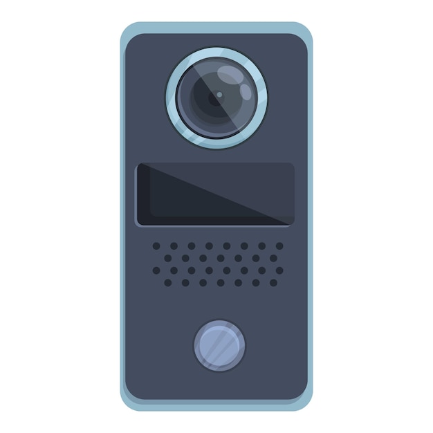 Intercom pictogram icon cartoon vector Video door Phone security