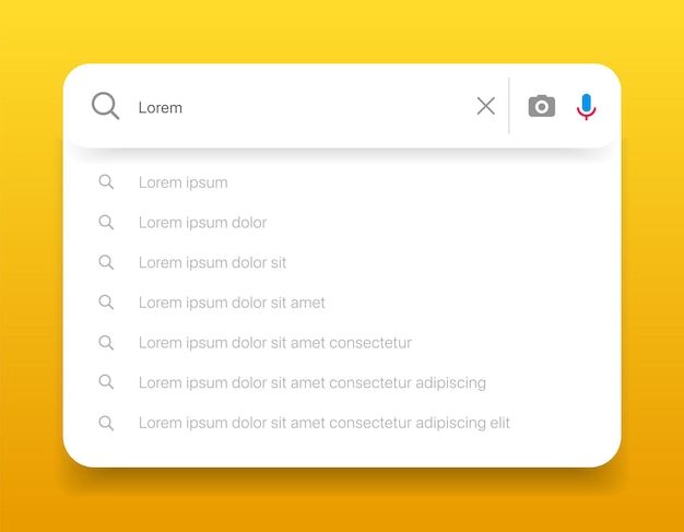 internet browser search engine search bar for ui mobile app search address and navigation bar
