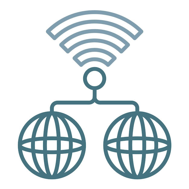 Internet Connectivity Flat Illustration