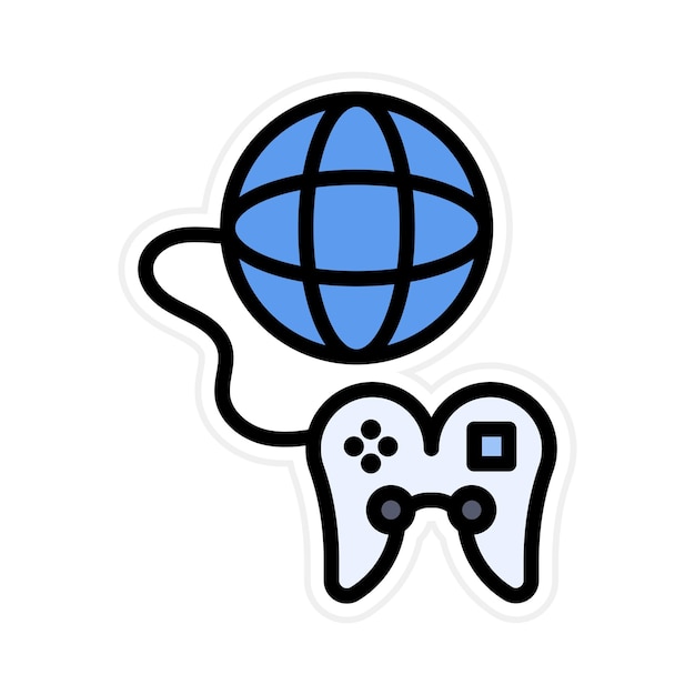 Internet Game icon vector image Can be used for Game Design