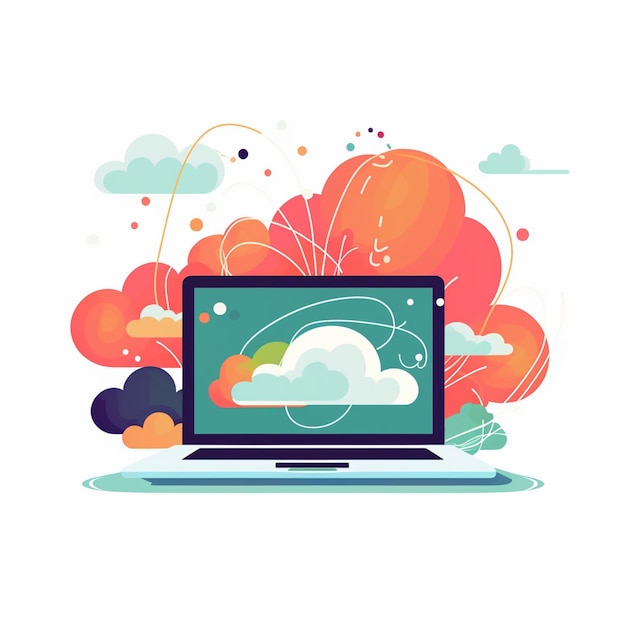 internet network communication web technology computer icon vector online website design