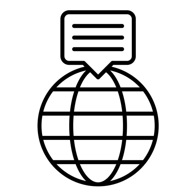 Internet Research Line Illustration