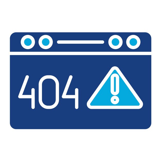 Internet Server Error Duotone Illustration