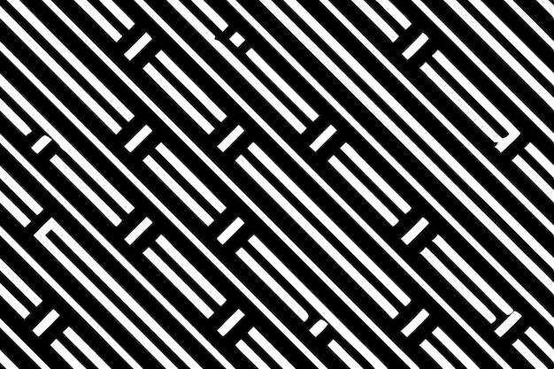 Interwoven Black and White Lines