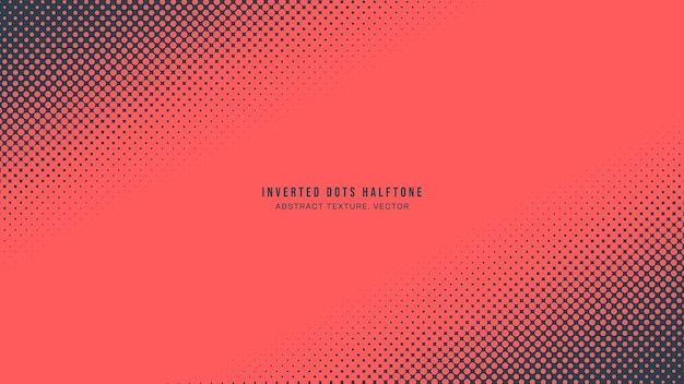 Inverted dots half tone pattern slanted border vector red black abstraction