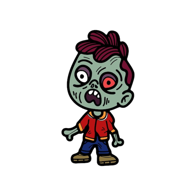 isolate zombie character on background