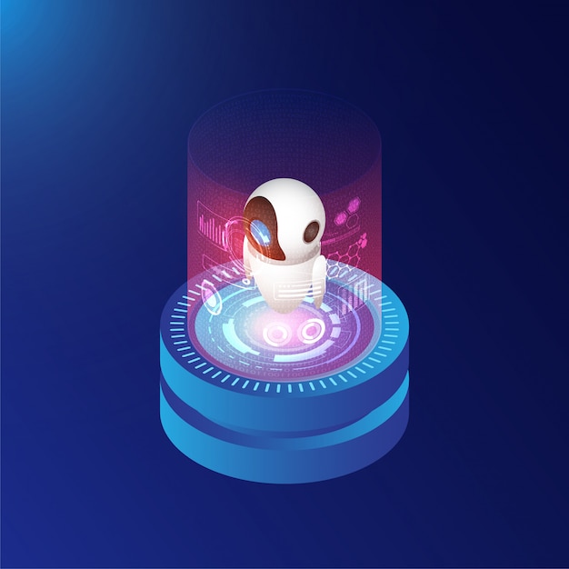 Isometric Artificial intelligence with server