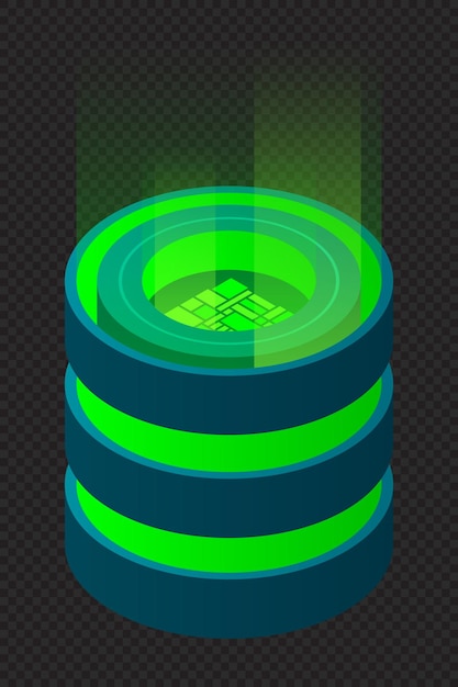 Isometric database Isometric futuristic server Big data isometric Cloud computing and file cloud storage Isometric technology